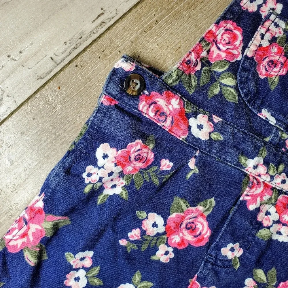 Carter's Floral Overall Dress Size 18m 100% Cotton